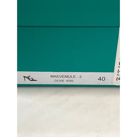 ILIO SMERALDO X Maeve Reilly Strappy Mules in Olive 40 With Box Womens High Heel - Picture 11 of 13